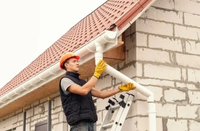 Pose et remplacement de gouttières à Hardanges
